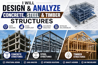 design and analyze concrete, steel and timber structures