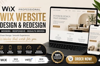 wix website design and website development