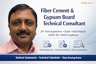 provide technical documentation and consultancy for fiber cement board