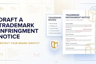 draft a trademark infringement notice to protect your brand identity