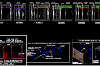 create professional autocad 2d drawings and hvac shop drawings