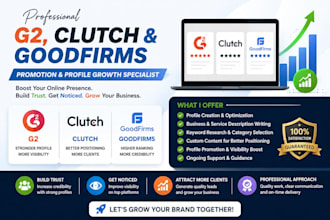g2 clutch goodfirms promotion and profile growth expert