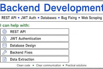 build or fix your rust axum rest API backend