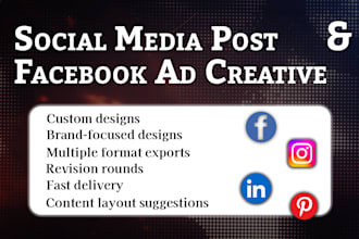 create engaging social media posts and adcreatives