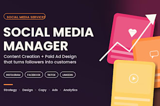 be your social media manager and ad content creator
