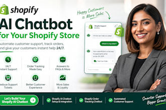 build shopify ai chatbot for customer support, shopify order tracking chatbot