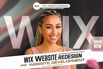 do wix website redesign, redesign wix website, website development, wix website