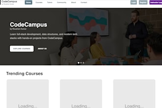 develop a full stack web app