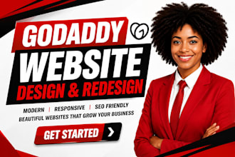 design godaddy website redesign godaddy website design develop godaddy