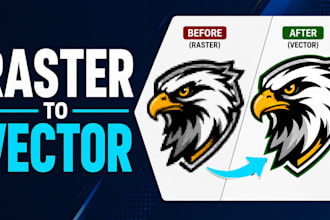 convert raster images to vector professionally