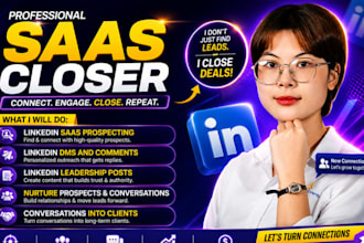 do saas sales closer linkedin sales b2b high ticket leads appointment setter