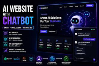 build an ai website with chatbot and integrations