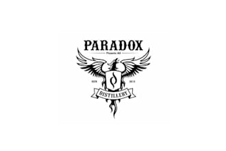 design custom super paradox distillery logo