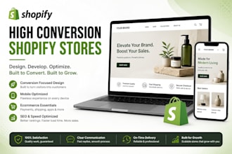 do professional shopify store and custom shopify design