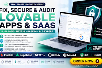 fix lovable supabase next js github base44 rls secure audit vibe coding saas mvp