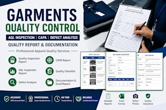 create professional garments quality inspection reports