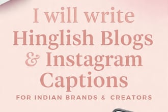 write emotional blog post and hinglish content for you