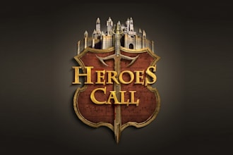 design best quality gritty fantasy game mobile logo