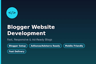 create a blogger website with ads setup