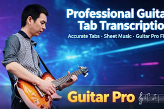 transcribe accurate guitar tabs from your audio file