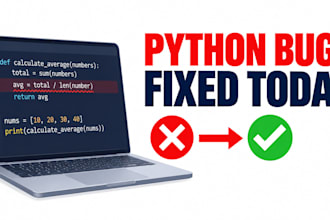 fix your python bug or error and debug your code fast
