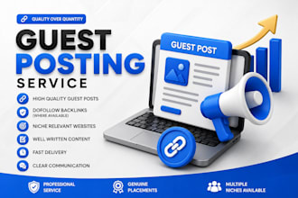 do high da SEO guest post backlink, publish article