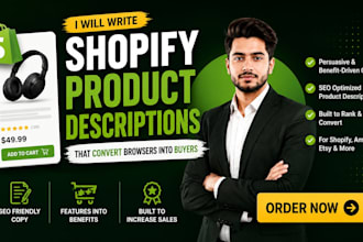write shopify product descriptions that convert browsers into buyers