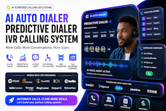 setup ai auto dailer, vicidial predictive dialer, voice calling sales IVR system