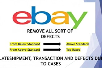 help you become a top rated ebay seller by resolving account defects