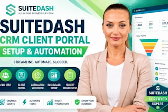 suitedash CRM client portal suitedash setup automation