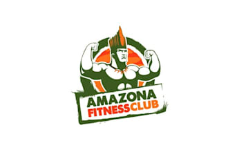 design artwork classic fitness club logo