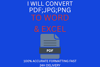 type PDF image handwritten to ms word in 24 hours