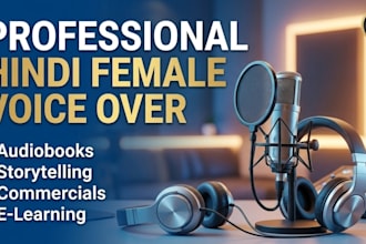do hindi voice over for audiobooks and ads