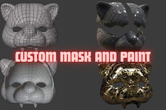 custom 3d printed wearable cosplay masks helmets anime mask