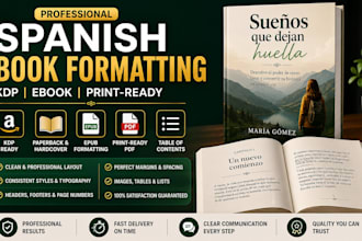 format spanish books, ebooks and KDP manuscripts