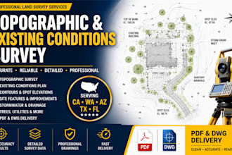 prepare washington ohio georgia topographic survey existing conditions plan