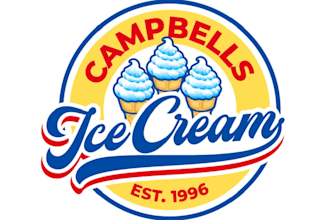 create professional and awesome ice cream logo design