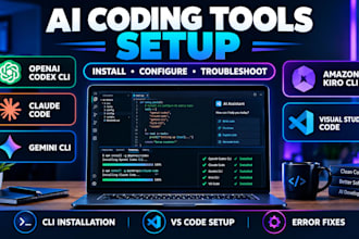 setup install openai, claude code, gemini cli, amazon kiro cli and vs code