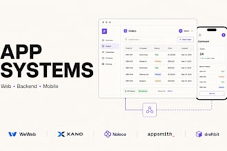 build xano weweb noloco appsmith draftbit web mobile app