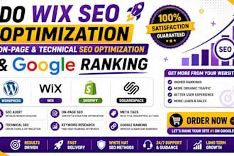 do wix seo optimization, onpage technical s e o optimization and google ranking