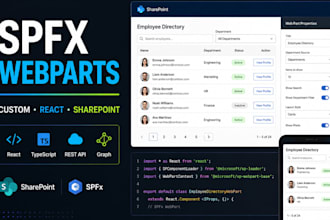 develop custom spfx webparts for sharepoint