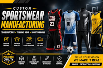 manufacture custom sportswear and team uniforms