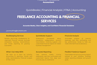 be your expert for accounting, financial reporting and analysis monthly close