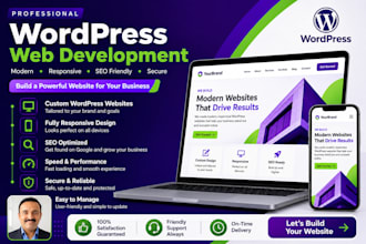 build a professional and mobile responsive wordpress website