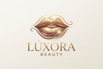 design a glamorous lips logo for your beauty brand