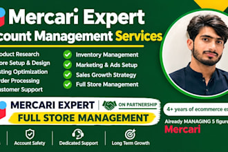 do mercari expert on partner ship and fully store manage