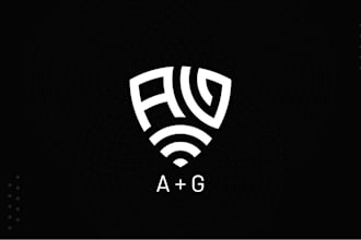 modern monogram logo design
