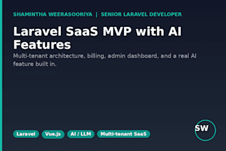 build a laravel saas mvp with ai features