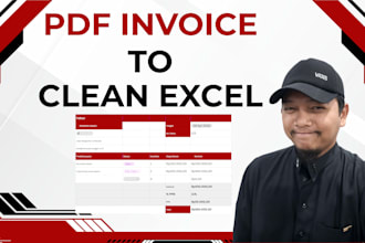 do PDF invoice to excel bookkeeping