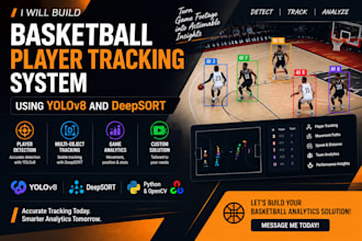 build basketball player tracking system using yolov8 and deepsort